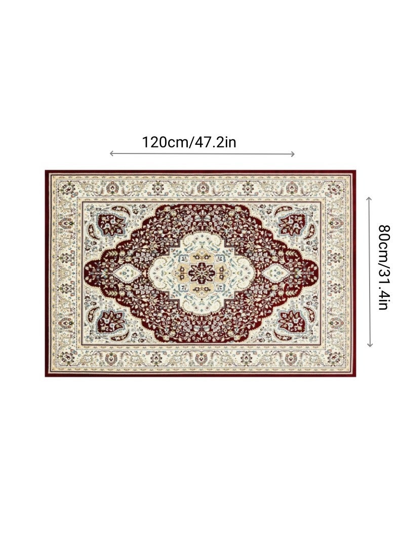 آنا 80 * 120cm دائم المضادة للانزلاق السجاد المخملية منطقة مناسبة للعائلات غرفة المعيشة - Image 1