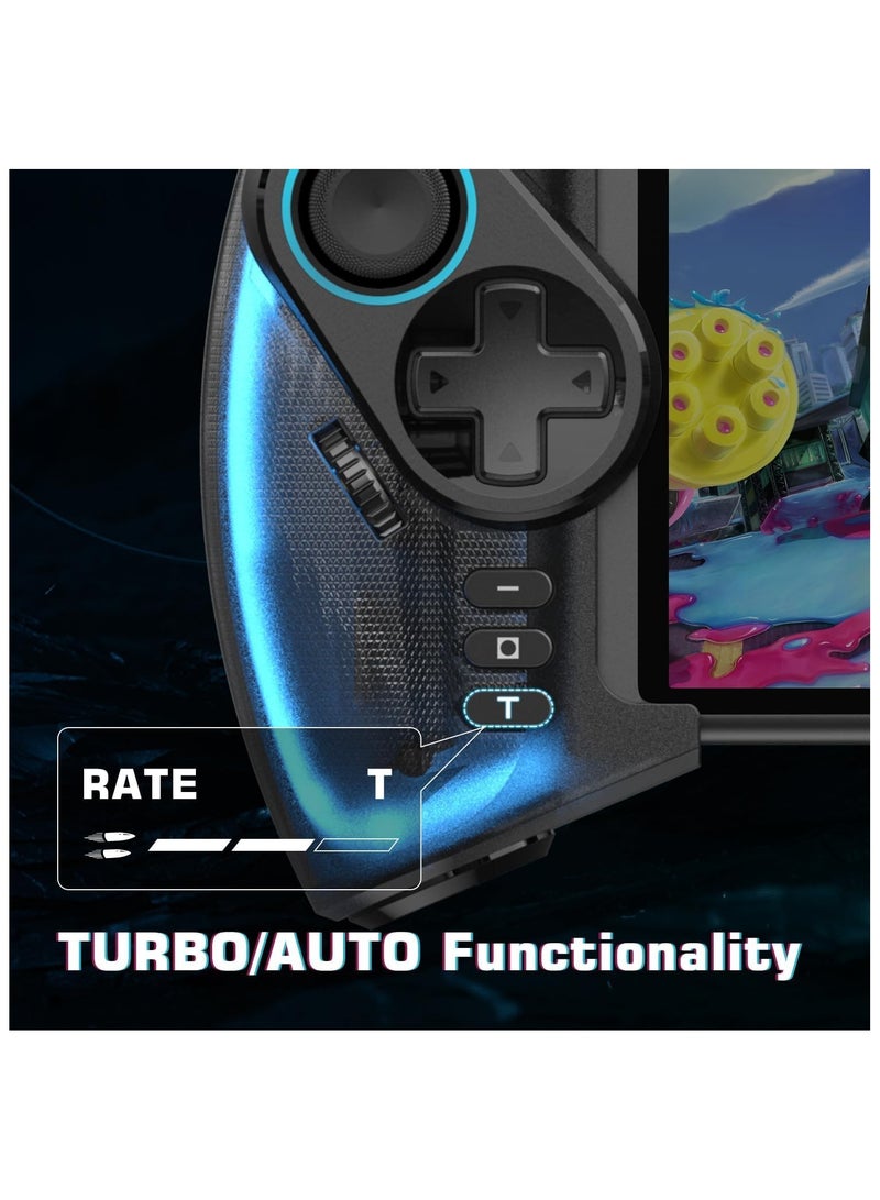 Compatible LED Joycon Controller for Nintendo Switch OLED Handheld Mode with Telescopic Adjustment and Enhanced Grip - Image 3