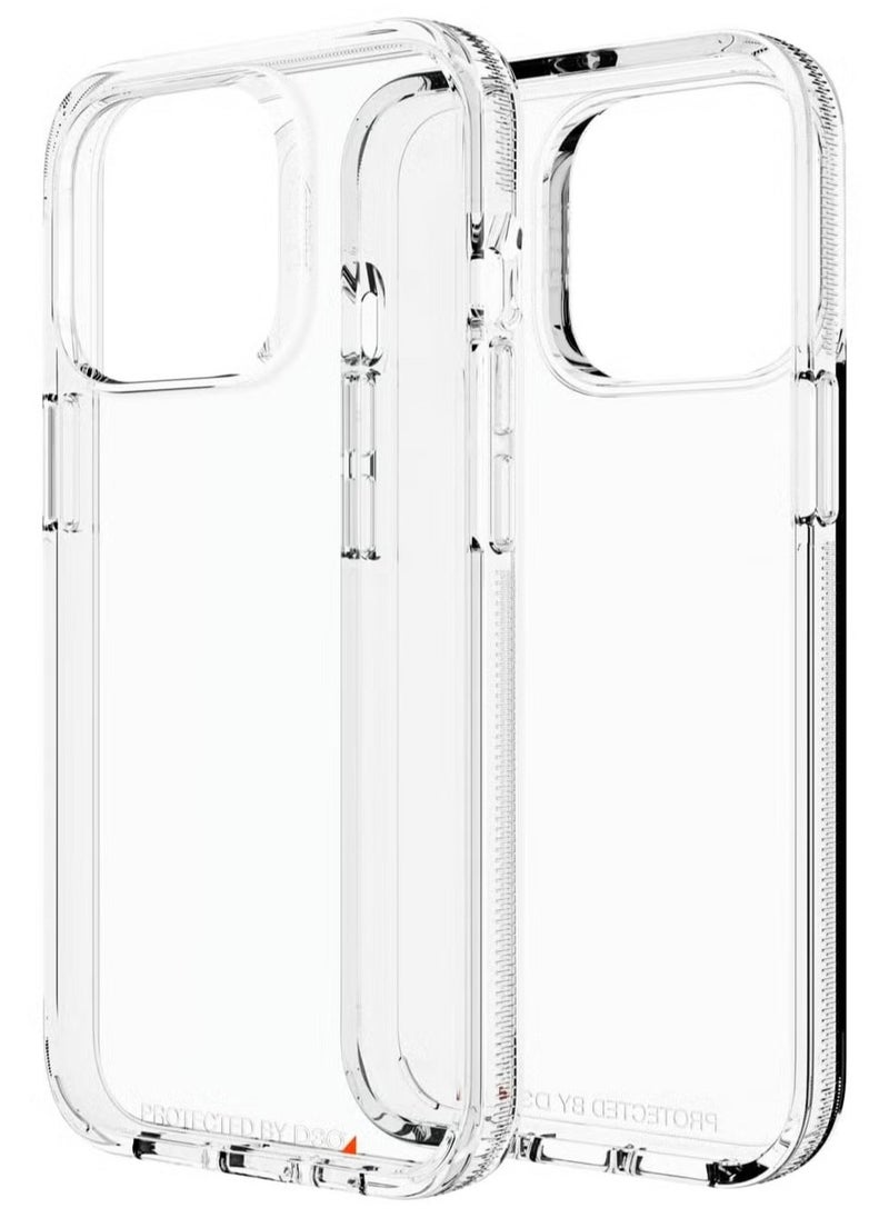 Clear Protective Case Cover with 13 Anti-Hurricane Anti-Fall Anti-Scratch Grip Cracked Clear  Holder Stand