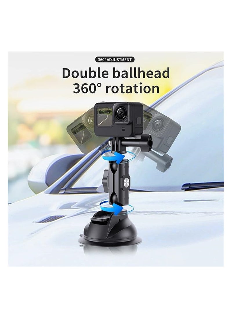 Car Suction Cup Mount for GoPro, Insta 360 Phones, Windshield Window Dashboard Holder Boats Vehicle Attach for Go Pro Max Mini Hero 11 10 9 8 7 6 5 Insta 360 X2 X3 DJI Action 2 3 Accessories - pzsku/Z945EC563BBD474C68CB9Z/45/_/1712479412/3827dcfb-b408-4686-bc47-c587678ad8d3