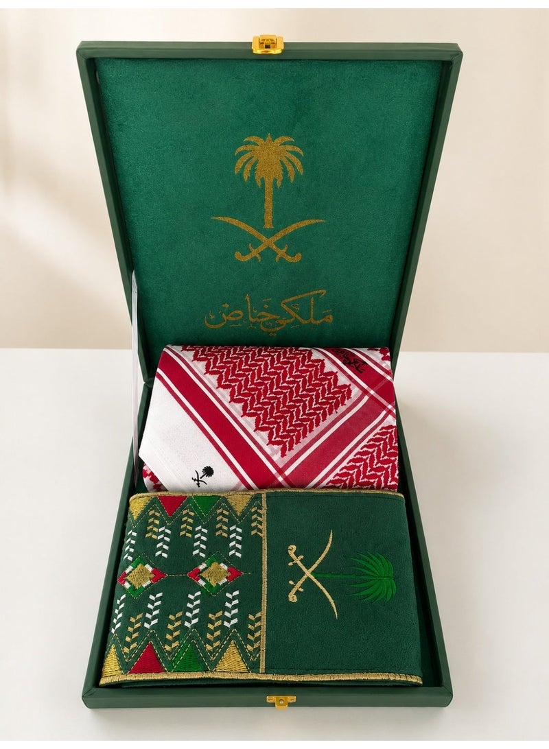 Luxury Royal Box for Men – Elegant Shemagh + Scarf in a Luxurious Gift Box, a Distinctive Men's Gift Set Ready for Presentation - Image 1