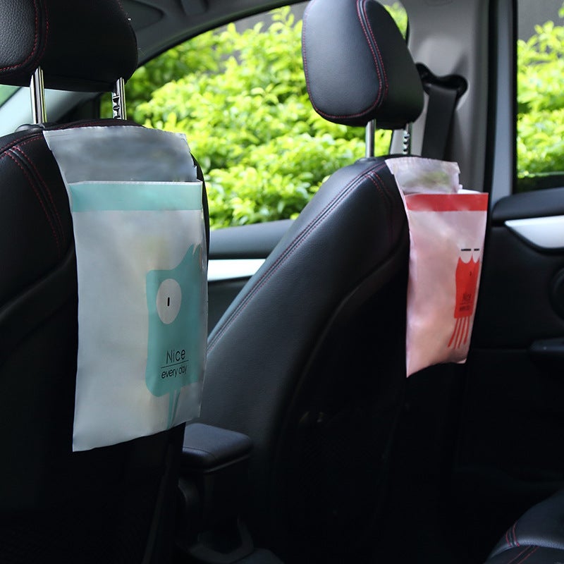 Car Creative Garbage Cleaning Bag Adhesive Disposable Waterproof Cartoon Car Garbage Storage Bag 15 Pieces - Image 5