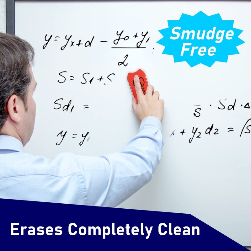 Ultimate Stationery Dry Erase Eraser Magnetic Whiteboard Eraser 2 Pack White Board Cleaner, Dry Erase for Whiteboard, Chalkboard and Glass (Colors May Vary) - Image 5