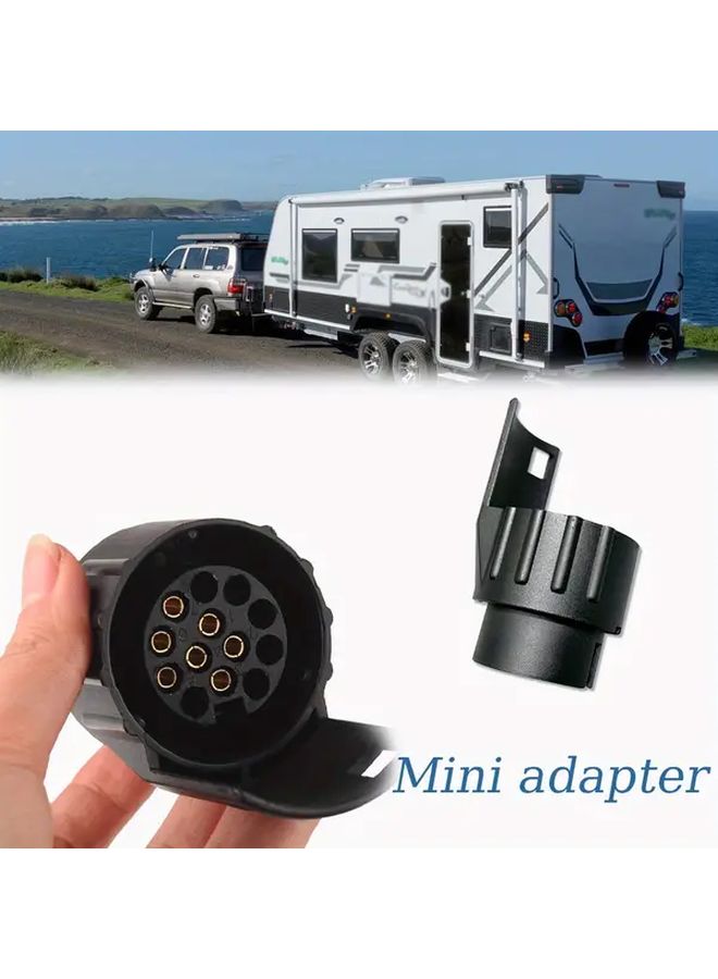 Heavy Duty 7 Pin To 13 Pin Trailer Adapter Durable RV Harness For Australian American Vehicles - Image 1