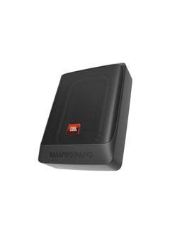 JBL Basspro Nano 100W Rms Ultra Compact Under Seat Powered Subwoofer With Bass Volume Remote Control Rugged All Die-Cast Aluminum Enclosure Design  - Image 1