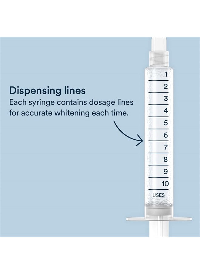 AuraGlow Auraglow 44% Teeth Whitening Gel Syringe Refill Pack, 44% Carbamide Peroxide, (3X) 5ml Syringes, 30 Whitening Treatments  - Image 5