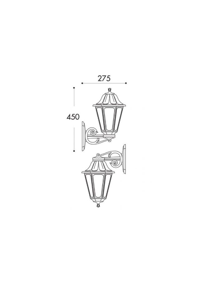 Fumagalli Outdoor Wall Lamp IP44 – Warm White E27 Bulb Included, Rust & UV Resistanty, Rust & UV Resistant, Made in Italy - Image 3