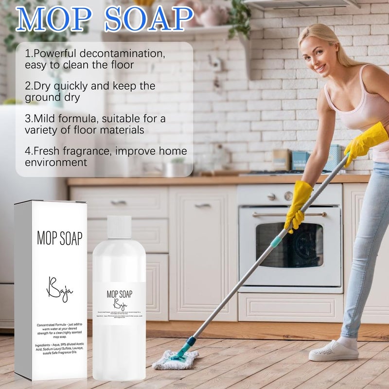 DOUNIU Mop Soap Brazilian Waves, Mop Soap Scented, Luxury Mop Soap, Mop Soap For Floor Cleaning (120ml) - Image 3