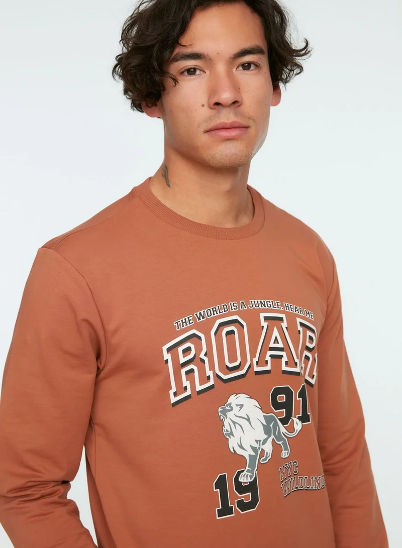 trendyol Slogan Sweatshirt