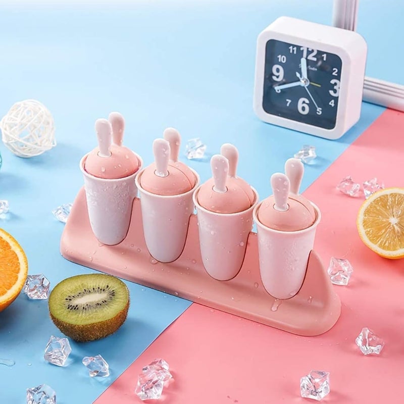 Primwand Ice Candy Maker Upgrade Molds Sets 8 Ice Pop Makers Reusable Ice Lolly Cream Mold HomeMade Popsicles Mould Tray with Stick - Image 1