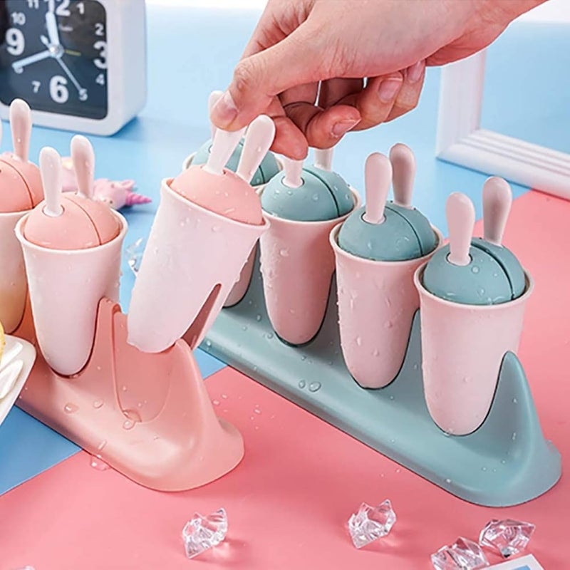 Primwand Ice Candy Maker Upgrade Molds Sets 8 Ice Pop Makers Reusable Ice Lolly Cream Mold HomeMade Popsicles Mould Tray with Stick - Image 3