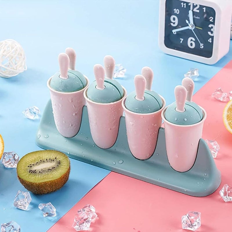 Primwand Ice Candy Maker Upgrade Molds Sets 8 Ice Pop Makers Reusable Ice Lolly Cream Mold HomeMade Popsicles Mould Tray with Stick - Image 2