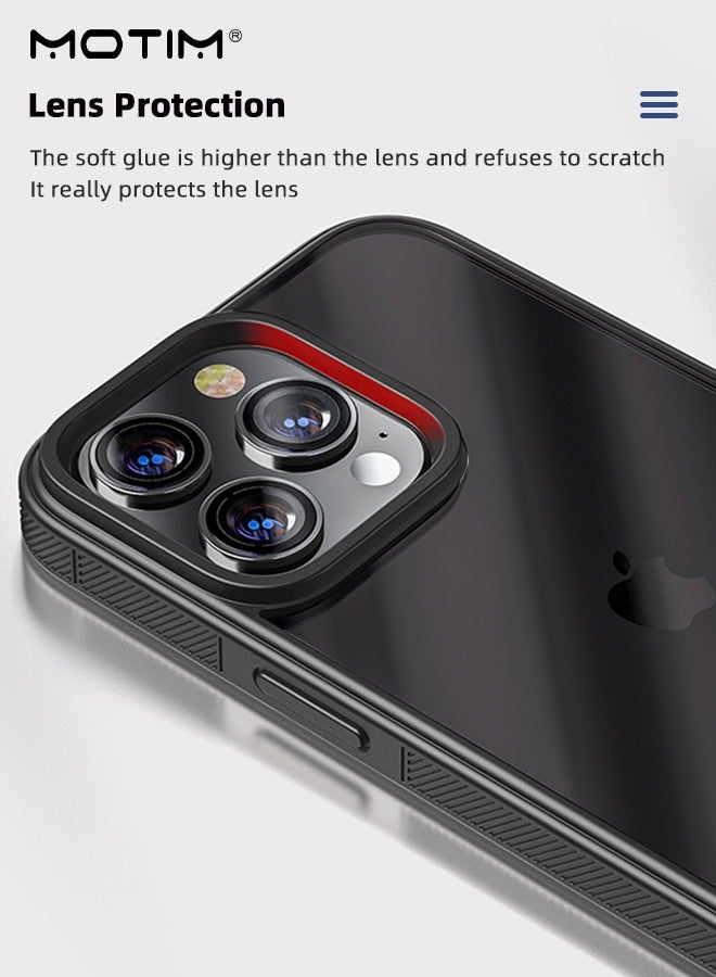 Motim iPhone 15 Pro Case, Clear Anti-Yellowing Drop Protection, Four-corner Airbag, Slim Thin Phone Case Hard Back TPU Bumper Shockproof Anti Scratch Cover - Image 4