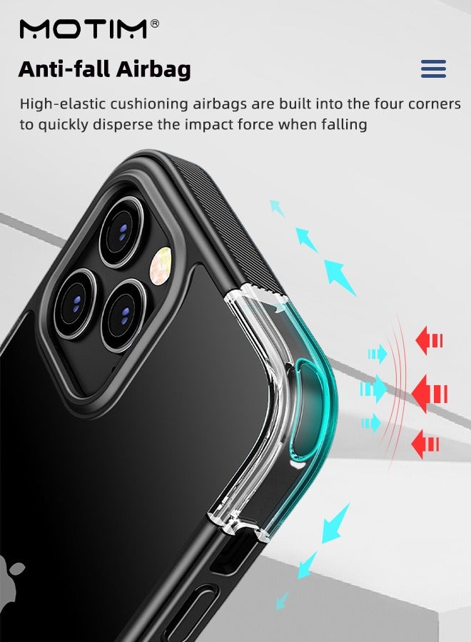 Motim iPhone 15 Pro Case, Clear Anti-Yellowing Drop Protection, Four-corner Airbag, Slim Thin Phone Case Hard Back TPU Bumper Shockproof Anti Scratch Cover - Image 2