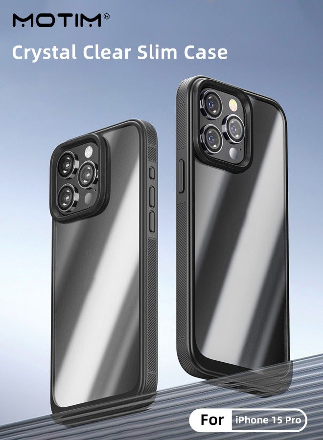 Motim iPhone 15 Pro Case, Clear Anti-Yellowing Drop Protection, Four-corner Airbag, Slim Thin Phone Case Hard Back TPU Bumper Shockproof Anti Scratch Cover - Image 1
