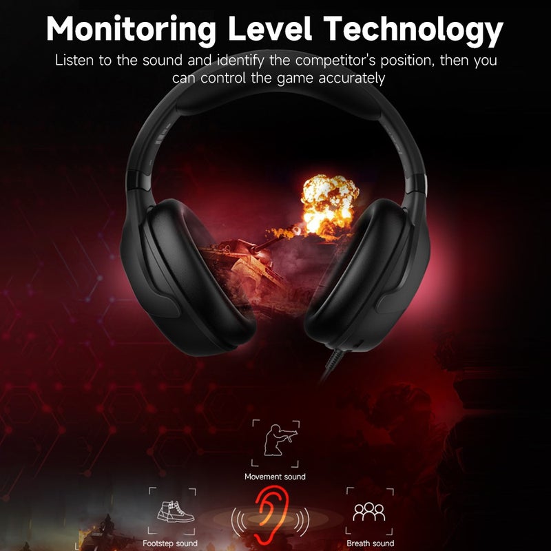 سماعة رأس ألعاب LIBERTY GAMER FLIT - وحدة محرك مقاس 53 مم - تصميم خفيف الوزن - ميكروفون قابل للفصل - توافق واسع - وردي - Image 2