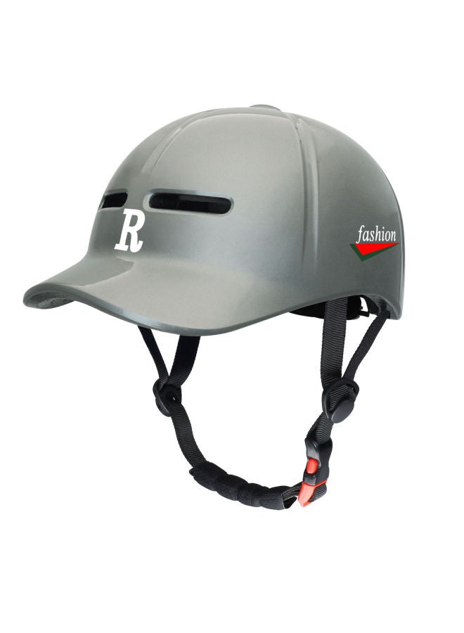 new Style Bright Silver Gray Bicycle Helmets For Men And Women, Ultra-light Peaked Caps, Electric Bicycle Helmets, New One-piece Summer Sun Hats