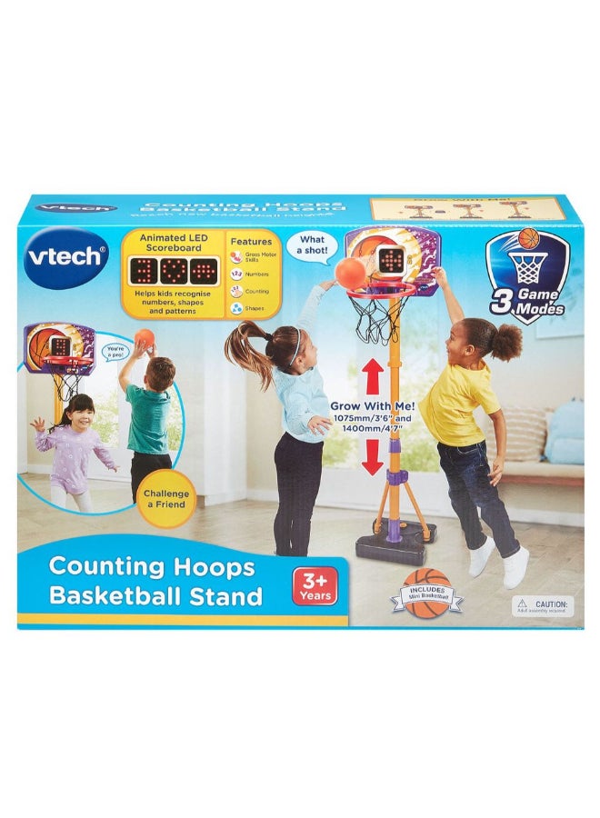 VTech Counting Hoops Interactive Basketball Stand with Led Screen - Image 1