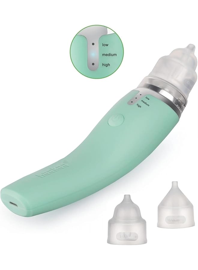 haakaa Baby Electric Nasal Aspirator Safe Baby Nose Cleaner Easy Operated Nose Sucker Relieve Blocked Nose For Babies Infants Toddlers Usb Rechargeable Bpa Free - Image 1
