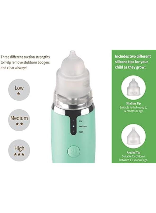 haakaa Baby Electric Nasal Aspirator Safe Baby Nose Cleaner Easy Operated Nose Sucker Relieve Blocked Nose For Babies Infants Toddlers Usb Rechargeable Bpa Free - Image 3