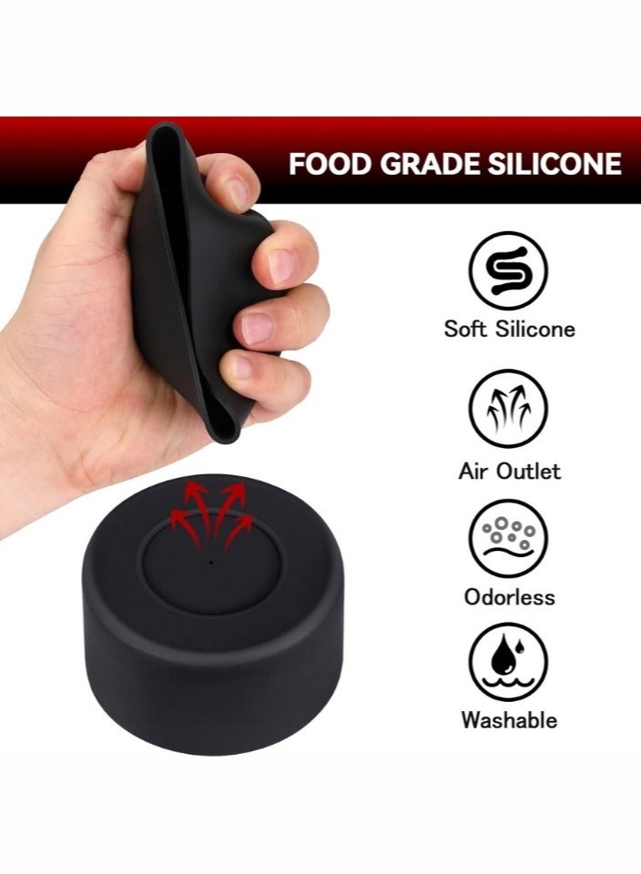 اس تي ان غطاء قاعدة أسود مضاد للانزلاق لكأس ستانلي - قطعة واحدة من غطاء القاعدة المصنوع من السيليكون لأكواب Quencher Adventure سعة 40 أونصة، وIceFlow سعة 20 أونصة/30 أونصة، وHydro Flask Tumbler سعة 12-24 أونصة - لتجنب الخدوش والضوضاء - Image 4