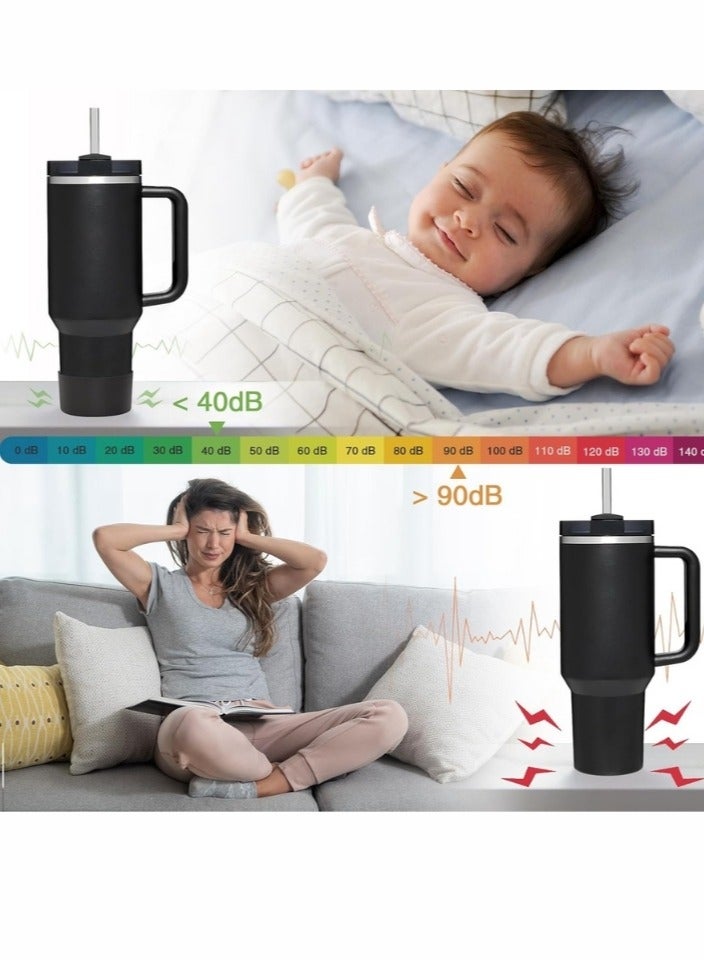 اس تي ان غطاء قاعدة أسود مضاد للانزلاق لكأس ستانلي - قطعة واحدة من غطاء القاعدة المصنوع من السيليكون لأكواب Quencher Adventure سعة 40 أونصة، وIceFlow سعة 20 أونصة/30 أونصة، وHydro Flask Tumbler سعة 12-24 أونصة - لتجنب الخدوش والضوضاء - Image 5