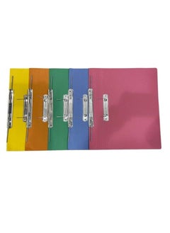 Spring File Folder for A4 Documents Filing - 5 Pcs Pack MULTIOLOUR
