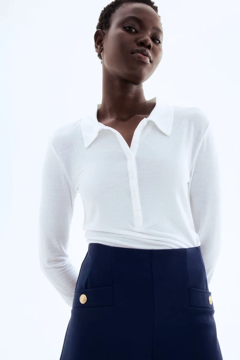 اتش اند ام شورت من نسيج الإنترلوك