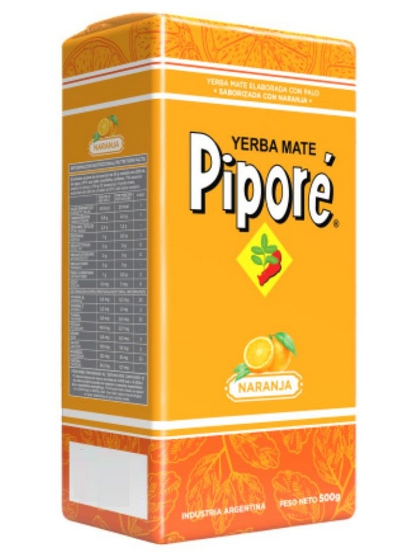 Yerba Mate Pipore Naranja Orange 500 G - Image 3