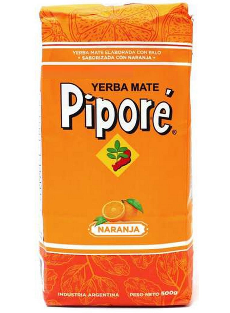 Yerba Mate Pipore Naranja Orange 500 G - Image 1