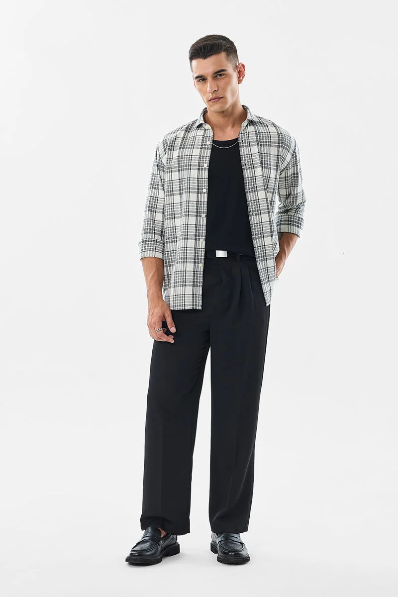 SNITCH Plaid 100% Cotton Regular Fit Shirt