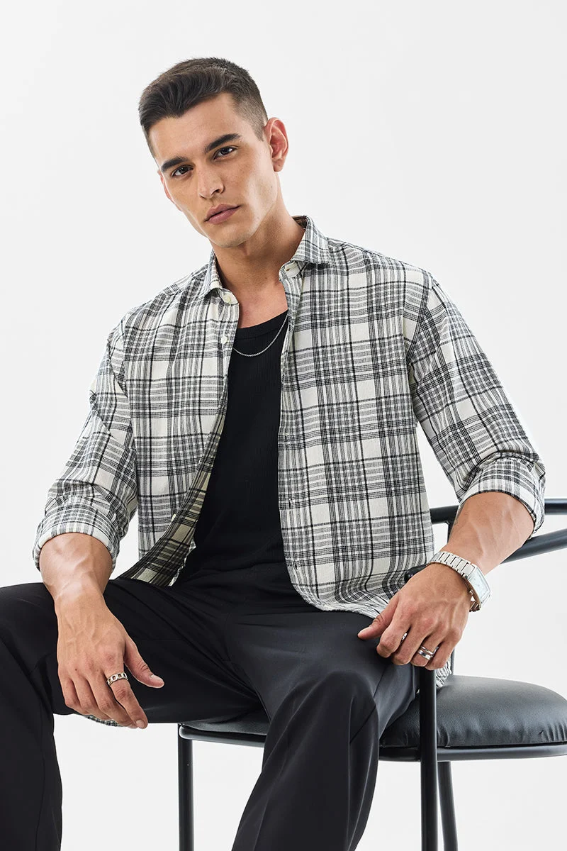 SNITCH Plaid 100% Cotton Regular Fit Shirt