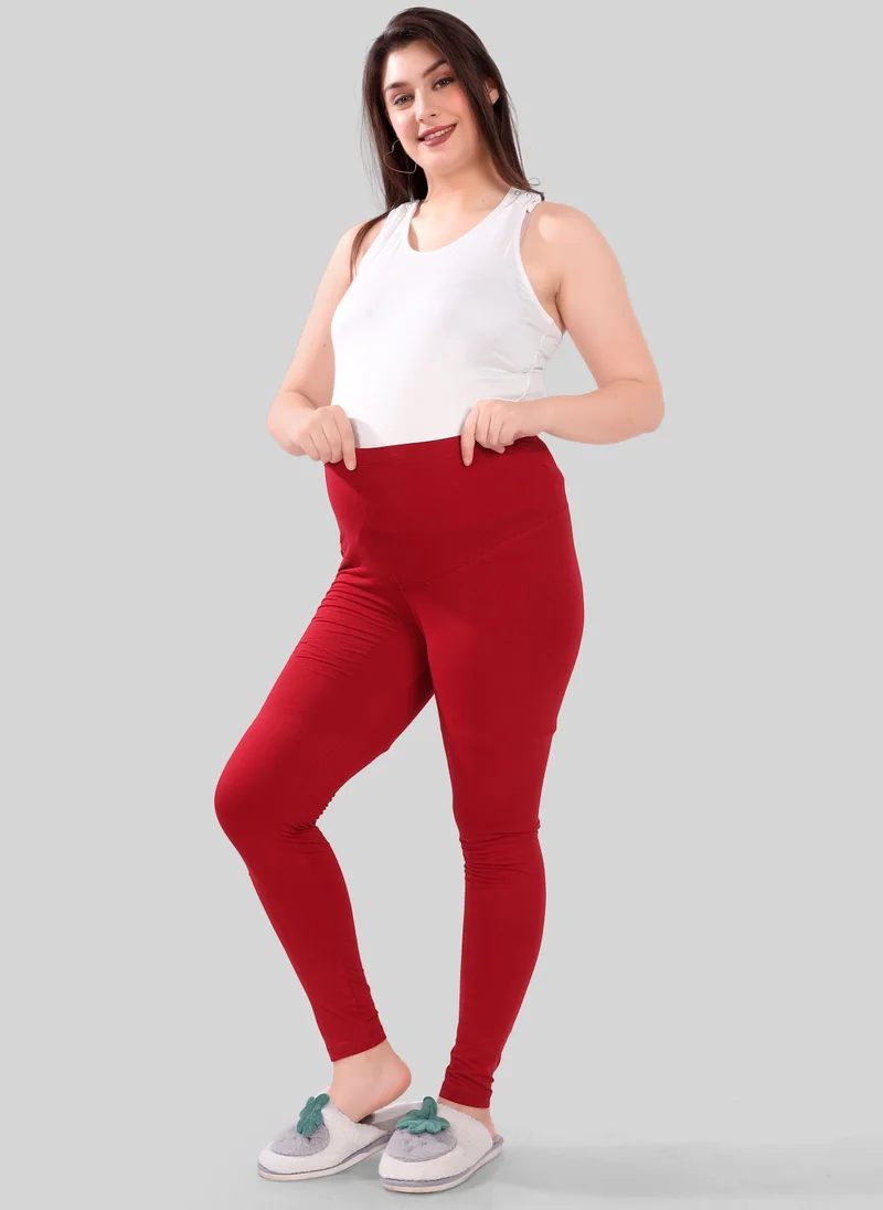TUMMY  Pack of 2 Viscose Solid High Waist Maternity Leggings for Women | Best Price UAE