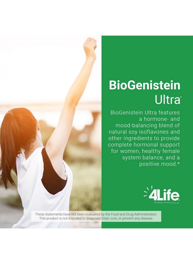 4لايف 4Life BioGenistein Ultra - Isoflavones الصويا، Black Cohosh وشجرة العفة لدعم هرموني كامل، وصحة المرأة والتوازن العاطفي - دعم مع Quercetin والكركم - 60 كبسولة نباتية  - Image 4