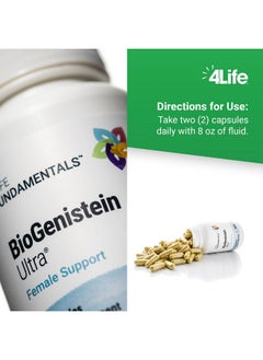 4life 4Life BioGenistein Ultra - Soy Isoflavones, Black Cohosh & Chaste Tree for Complete Hormonal Support, Female Health & Emotional Balance - Support with Quercetin & Turmeric - 60 Veggie Capsules  - Image 5