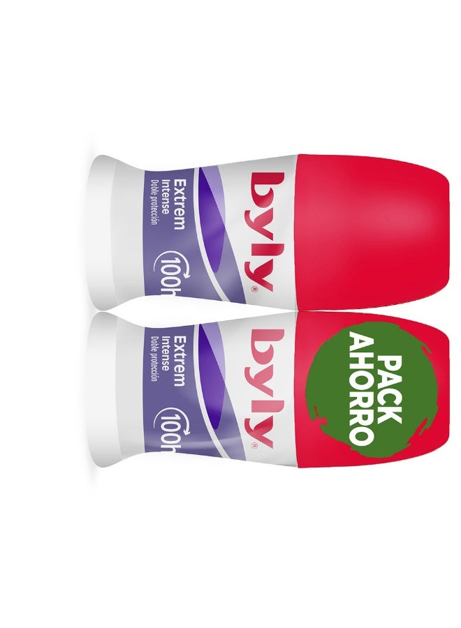 Byly Extrem Intense 100H Deodorant Roll-On Set 2x50ml - Image 2