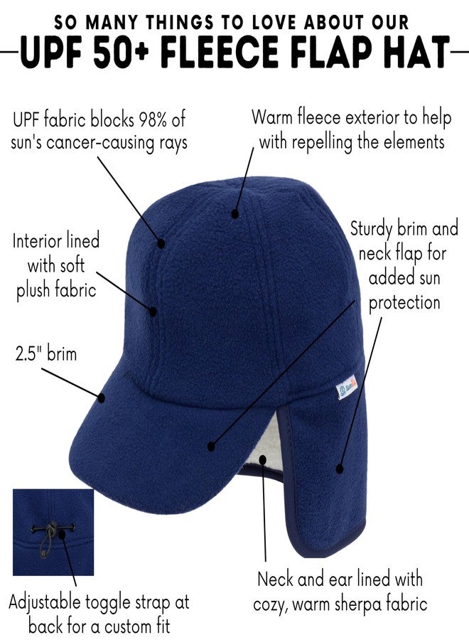 SwimZip UPF 50+ Sun Protective Kids' Winter Sun Hat with Neck and Ear Flaps - Image 4