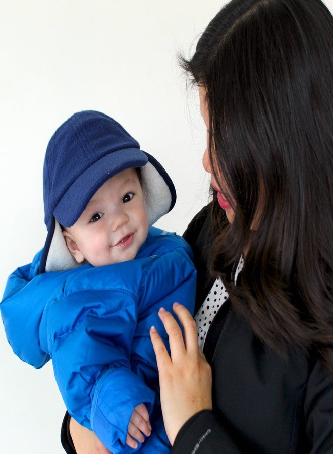 SwimZip UPF 50+ Sun Protective Kids' Winter Sun Hat with Neck and Ear Flaps - Image 2