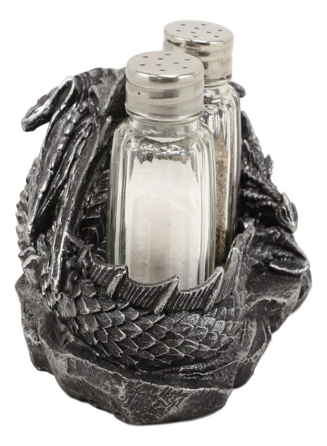 Ebros Gift Fire Spice Gothic Medieval Sleeping Dragon Salt And Pepper Shakers Holder Figurine Set 5.75"L As Dungeons And Dragons Medieval Fantasy Kitchen Decor Accent - Image 4
