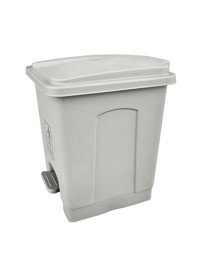 AKC 15L Pedal Trash Can - Durable Plastic Garbage Bin with Foot Pedal | Hands-Free Waste Disposal | Ideal for Bathroom, Kitchen, Office & Commercial Use (Grey, 15 Liters) - Image 2