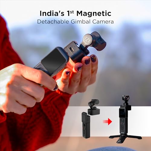 IZI IRIS Pocket 4K Vlogging Camera - with Dual AMOLED Display 1/1.3" CMOS Sensor, 3-Axis Gimbal Stabilizer, AI Tracking, 512GB Support, 160-Min Battery, Best Video Camera for Youtubers & Instagram - Image 2
