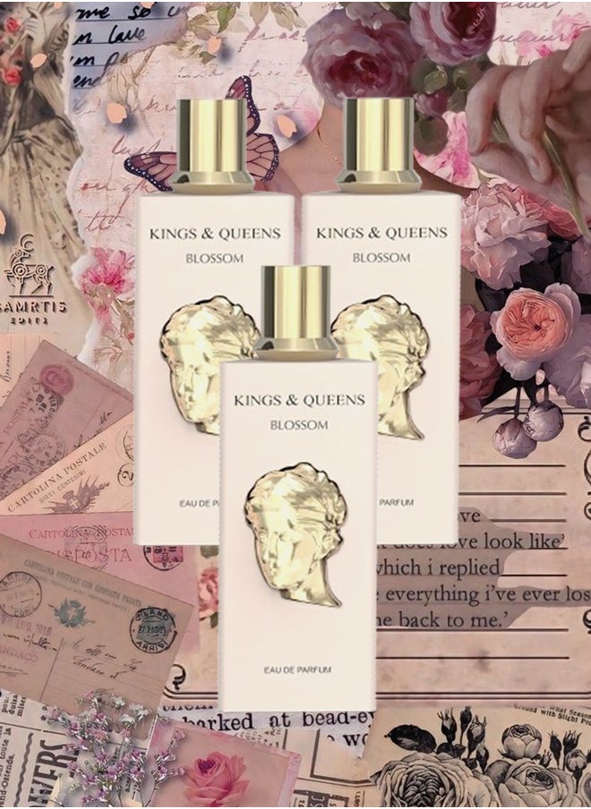 AMARAN 3 Pieces Kings And Queens Blossom Perfume For Women 100ml EDP  - Image 1