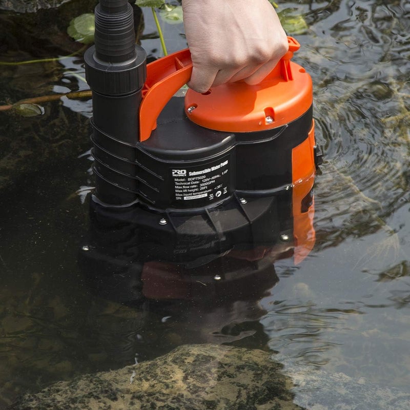 Prostormer Sump Pump, 3500 GPH 1HP Submersible Clean/Dirty Water Pump with Build-in Float Switch for Pool, Pond, Garden, Flooded Cellar and Irrigation - Image 5