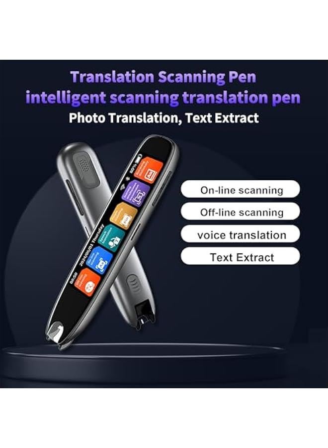 ANKOVO Translation scanning Pen, 142 Language Translator Pen,Text Extract Scanner, Pen Scanner Translation Device, for People with Reading Disabilities and Learners Translation Pen - Image 2
