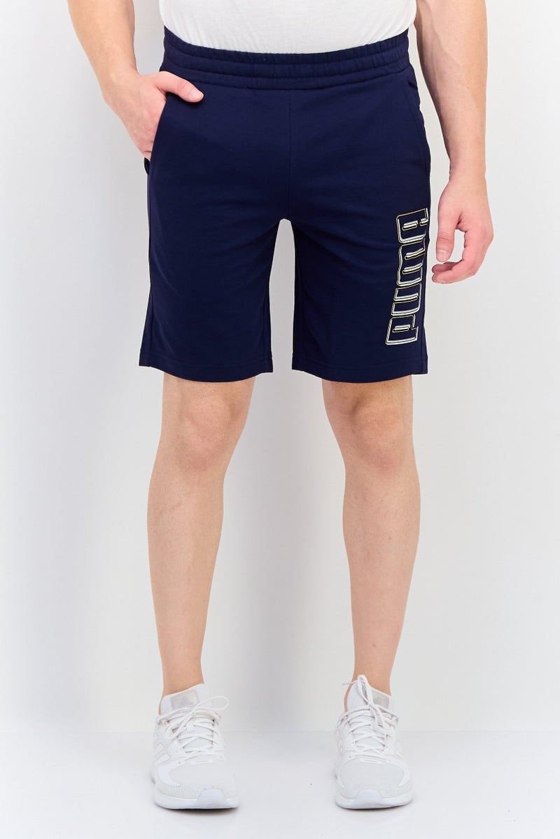 PUMA Men Slim Fit Outdoor Shorts, Navy Blue - Image 1
