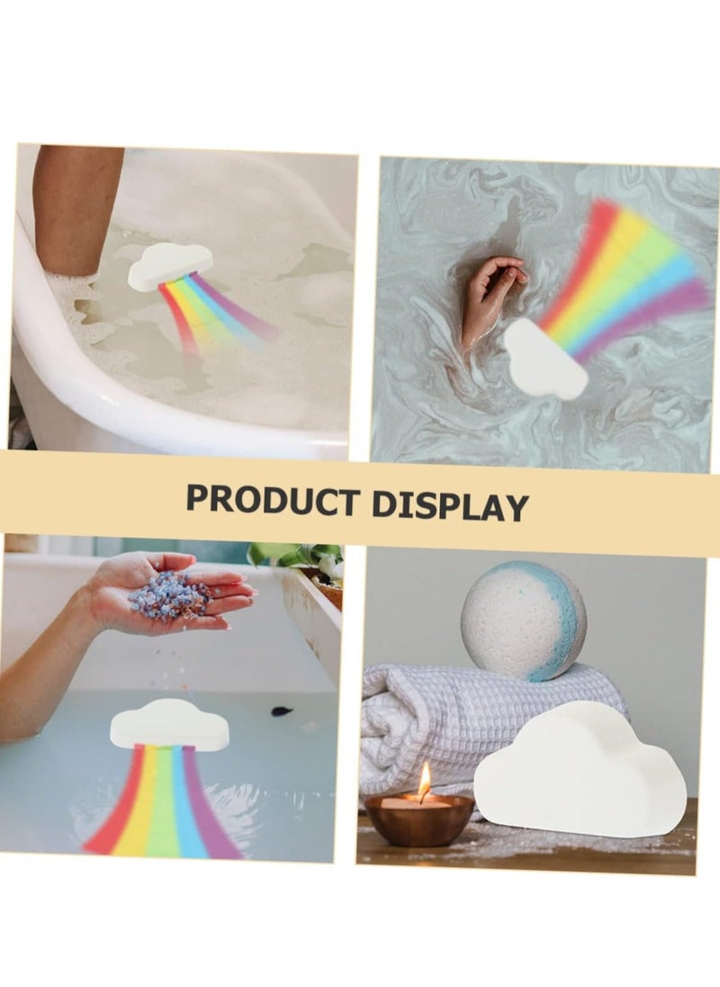 GUDOO - 3 Pcs Rainbow Bath Salt Balls toys for boys kid toys bath travel body wash organic body lotion travel toddler toys toddler bathtub child the clouds white bath ball - Image 1