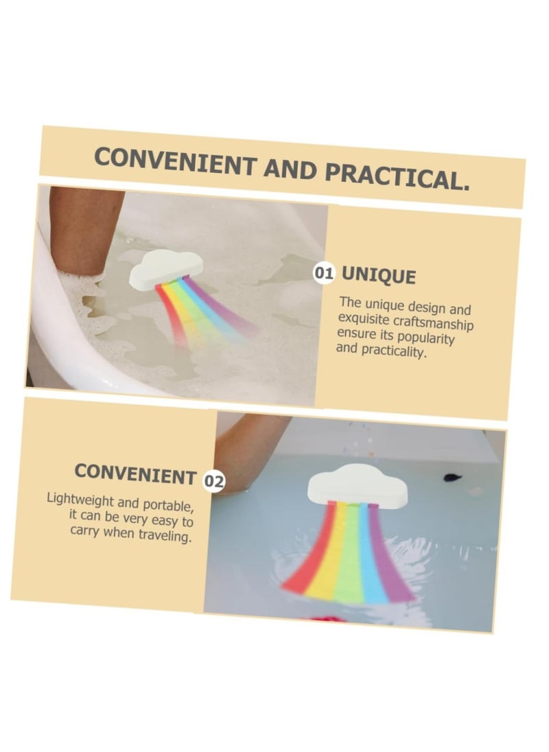 GUDOO - 3 Pcs Rainbow Bath Salt Balls toys for boys kid toys bath travel body wash organic body lotion travel toddler toys toddler bathtub child the clouds white bath ball - Image 1