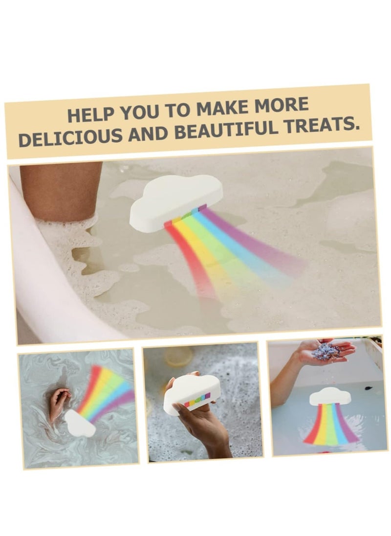 GUDOO - 3 Pcs Rainbow Bath Salt Balls toys for boys kid toys bath travel body wash organic body lotion travel toddler toys toddler bathtub child the clouds white bath ball - Image 1