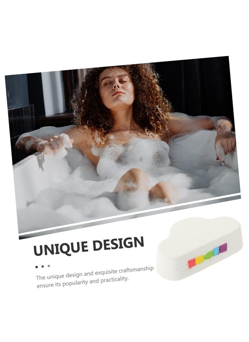 GUDOO - 3 Pcs Rainbow Bath Salt Balls toys for boys kid toys bath travel body wash organic body lotion travel toddler toys toddler bathtub child the clouds white bath ball - Image 1