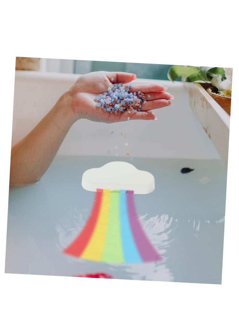 GUDOO - 3 Pcs Rainbow Bath Salt Balls toys for boys kid toys bath travel body wash organic body lotion travel toddler toys toddler bathtub child the clouds white bath ball - Image 1